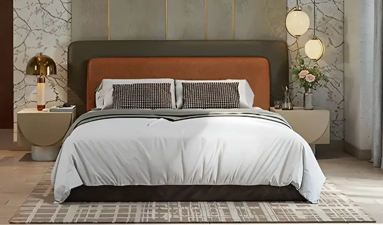 2.5 BHK master bedroom interior